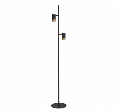 Kosilum - Elya - Vloerlamp - Zwart en goud - Aluminium