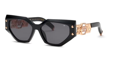 Philipp Plein SPP174S Nero lucido 57/16/140 WOMAN Zonnebrillen