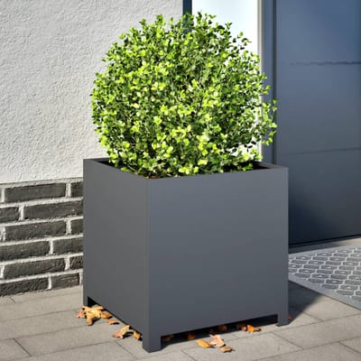 vidaXL - Plantenbak - 50x50x50 - cm - staal - antracietkleurig
