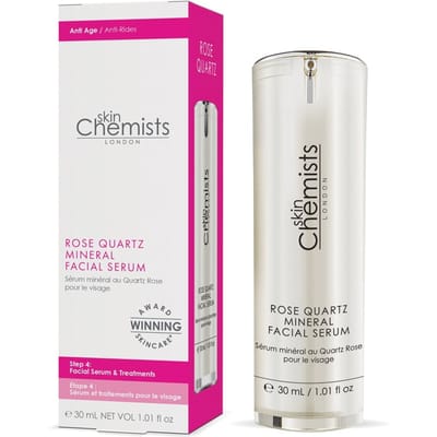 skinChemists Anti-aging gezichtsserum met rozenkwartsmineralen, 30 ml
