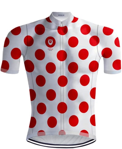 Retro Wielershirt Bolletjestrui - REDTED - 3XL