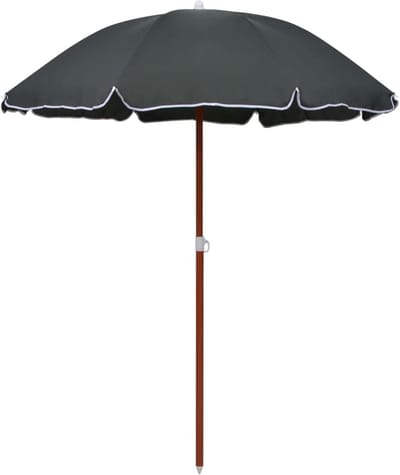 Parasol - Marktparasol Balkonscherm - Schaduw Creëren - UV-bestendig Waterafstotend - 180 cm - Antraciet