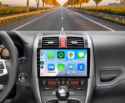 Autoradio 4/64 met Carplay en Android auto | Geschikt voor Toyota Auris E150 2006-2012 | Radio scherm met Navigatie | 2006 2007 2008 2009 2010 2011 2012 | Met screencleaner