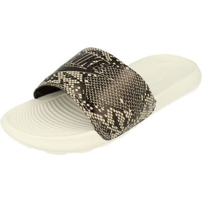 Nike Dames Victori One Slide Print Dames Slippers Beige