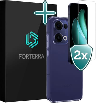 Hoesje Met 2x Screenprotector - Geschikt voor Oppo Reno 13 - Sterk & Shockproof - Telefoon Hoes - Back Cover - Siliconen Case - Transparant
