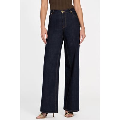 GUESS Kylie Relaxed Denim Rinse Taglia: W24L30 | Pantaloni Outlet | Donna | Blu