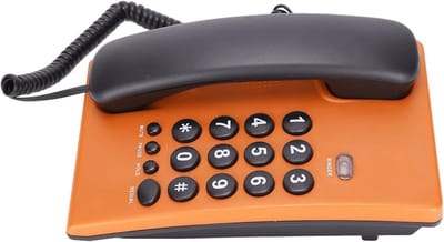 Multifunctionele Vaste Telefoon met Grote Knop voor Senioren - Batterijvrij en Geschikt voor Thuis en Kantoor