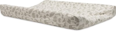 Jollein - Aankleedkussenhoes Jersey 50x70cm - Zachte Hoes Baby Aankleedkussen - Animals - Nougat