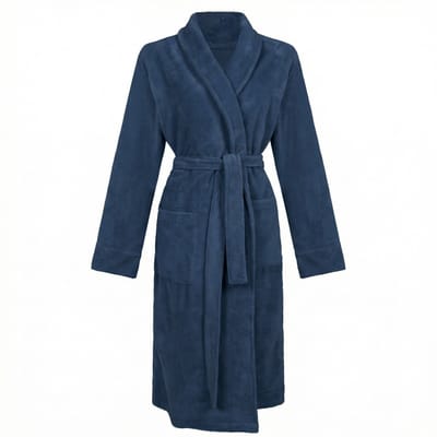 Linolux Cooper Unisex fleece badjas - Blauw - S