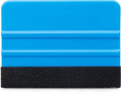 Knaak Rakel met Viltenrand - Raamfolie of Muurstickers - Wrapping - Auto - 10 x 7.3 cm - Blauw