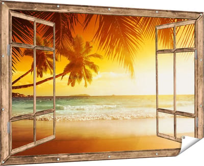 Gards Tuinposter - 90x60 cm - Tuindoek - Tuindecoratie - Wanddecoratie buiten - Tuinschilderij