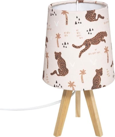 Kinderlamp - nachtlamp - Jungle Panter - Licht Rose - Baby of kinderkamer - 13x13