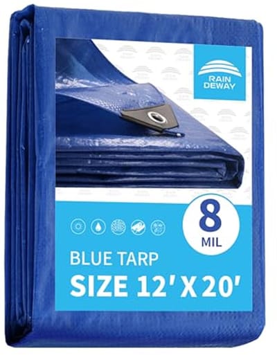 Multifunctioneel Dekzeil 12x20 voet - UV-bestendig, Waterdicht en Duurzaam