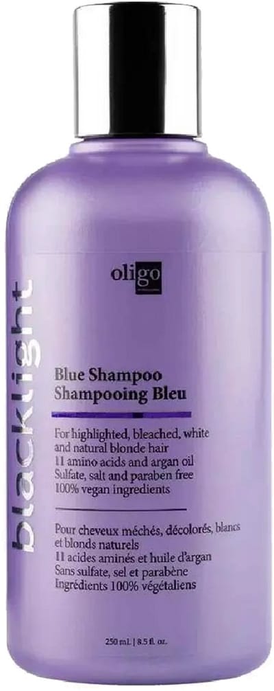 Oligo - Blacklight Care - Blue Shampoo 250 ml - Tegen Gele Tinten – Voor Blond, Grijs & Geblondeerd Haar