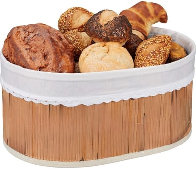 Famanu – Acaciahouten brood- en opbergmand 31,5 x 23 x 9 cm – serveermand en fruitmand