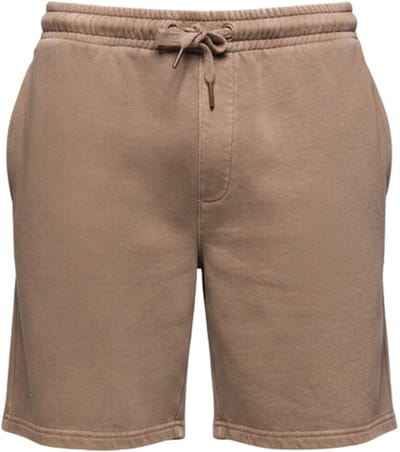 OMBRE Korte Broek - Loose Fit - Katoen - Effen Koffie S