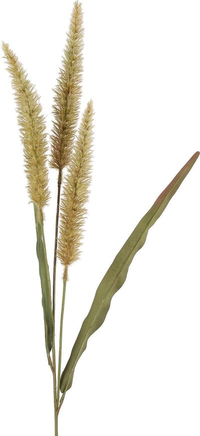 Decoratie takken - kunststof - Alopecurus - Ø 9 cm - 84cm - Groen