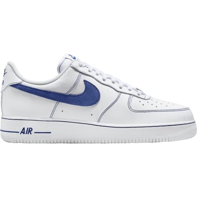 Nike Air Force 1 07 LV8 Wit Deep Royal Heren Sneakers Deep-Royal-Blauw HQ2037-100 45.5 white