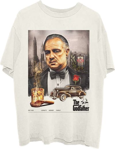 The Godfather - Loyalty Honour Family Heren T-shirt - S - Wit