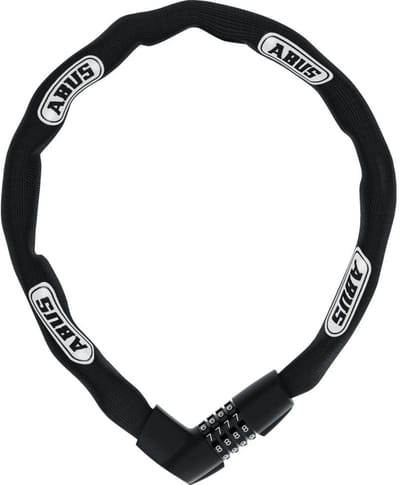 Fietsslot ABUS Kettingslot - Tresor 1385 Neon - Security level 6 - zwart - 75 cm - Geschikt voor elektrische fietsen en stadsfietsen