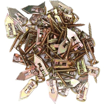 40 stuks Zelfborende Ankers Schroeven Set Gipsplaat Metalen Ankers Kloptype voor Huisdecoratie Fotolijst