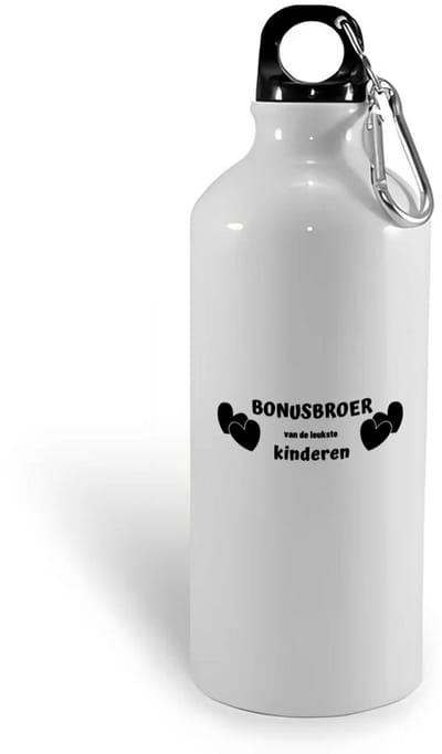 Hacebo® - bonusbroer van de leukste kinderen waterfles - Broer - de leukste broer - verjaardag - cadeautje voor broer - kado - geschenk - water fles - 400ML