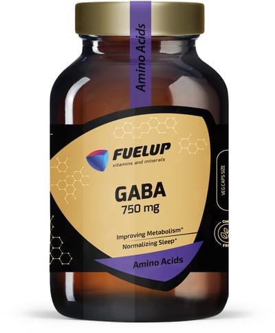 Fuel-Up GABA 750 mg, 100 veg caps
