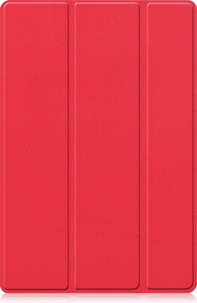 Hoesje - Geschikt voor Samsung Galaxy Tab A8 - Dun & Stevig - Trifold Bookcase - Hard Cover - Hardcover Book Case - Tablet Hoes - Rood