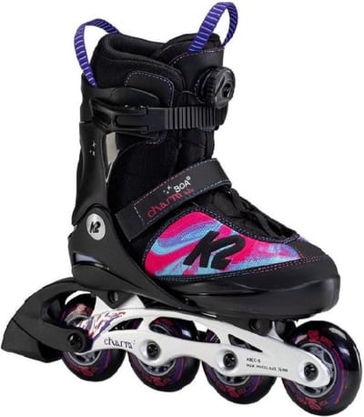 K2 Skate Charm Boa Inline Skates Zwart,Paars EU 32-37
