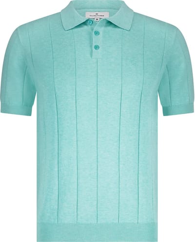 Fellows United Polo ribs, Premium Paradise Turquoise (51.3662 - 137)