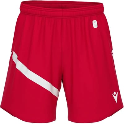 Macron Shen Eco Short Heren - Rood / Wit | Maat: 3XL