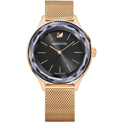Swarovski 5430424 Octea Nova Mini Roségoud Zwart Dameshorloge 36 black