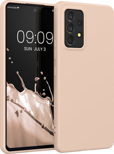 kwmobile telefoonhoesje geschikt voor Samsung Galaxy A53 5G - Hoesje voor smartphone - Back cover in kokosmelk