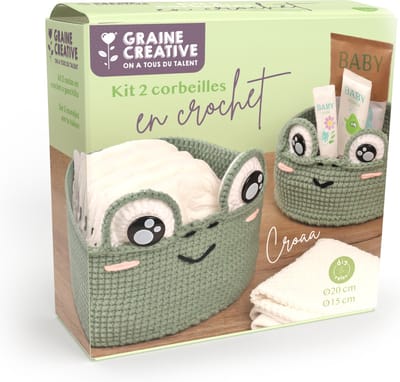 Graine Creative haakpakket manden haken kikkers DIY set.