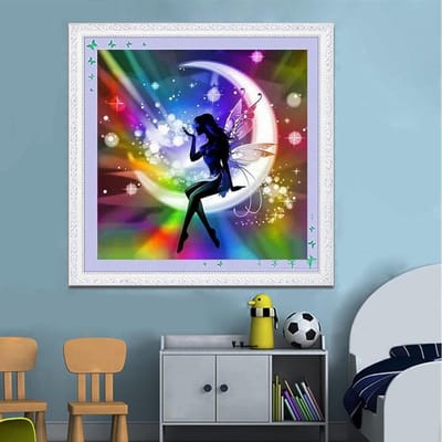 Diamant schilderij cartoon elf diamant borduurwerk 5D diamant kunst kruissteek portret huisdecoratie 20X30CM brown