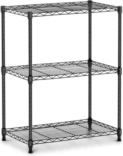 Metalen opbergrek - 60 x 35 x 77 cm - 120 kg - zwart - Royal Catering