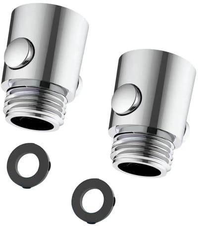 Dailygoods- Afsluitventiel 2 Stuks - Waterstopper/Doorstroombegrenzer - Douchekop Afsluitventiel - Handdouche - Hoogwaardig ABS - Eenvoudige Installatie - Doucheventiel