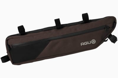 AGU Venture - Frametas - 4L - Fietstas voor Frame - Waterafstotend Polyester - Hydratatie poort - 3M Reflectie - YKK Ritssluiting - Bruin