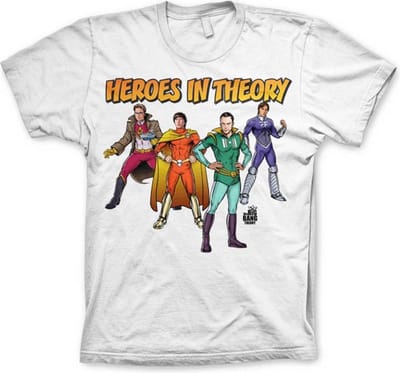 The Big Bang Theory Heren Tshirt -M- Heroes In Theory Wit