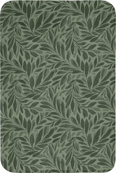 Badmat 60x90 cm - Antislip - Bladeren - Organisch - Groen - Badmatten voor badkamer - Badkamermat - Douchemat - Badkamer mat