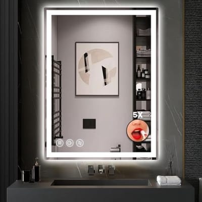 Dimbare Badkamerspiegel 24 x 36 Inch met Anti-Condens en 3 Kleurmodi