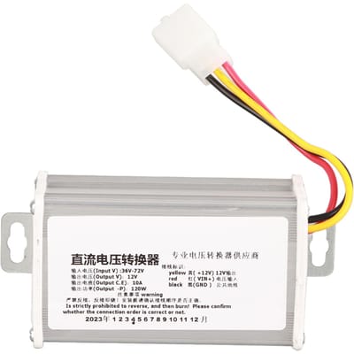 DC 36V?72V naar 12V 10A 120W Omvormer Adapter Transformator Voor Elektrische Scooter