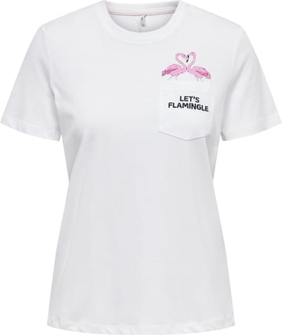 ONLY - ONLPOLLI LIFE REG S/S POCKET TOP BOX JRS - Meisjes - T-shirts