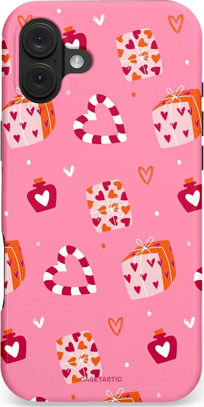 Casetastic hoesje geschikt voor Apple iPhone 16 Plus - MagSafe - Dubbellaagse bescherming - Zoete Liefde Roze - Fashion Case - Lichtroze Koraal