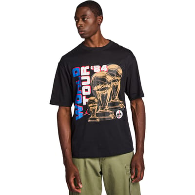 Jordan World Tour T-shirts Heren - Zwart - Maat XS - Katoen Jersey