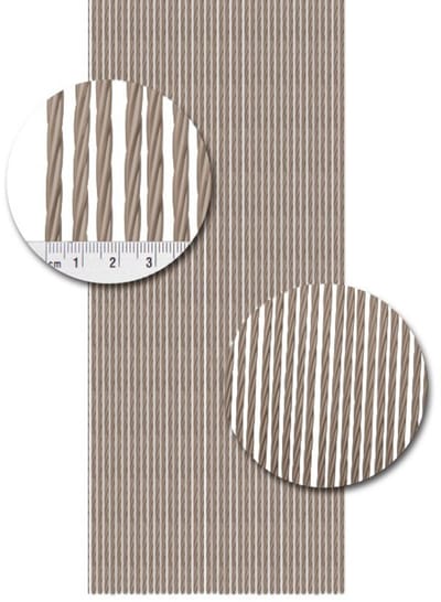 Vliegengordijn Kunststof Napoli Taupe - 100cm x 240cm