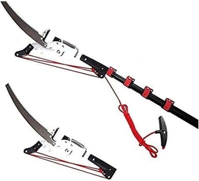 Telescopische Stokzaag - Boom Snoeischaar - Takken Snoeien - Uitschuifbaar Aluminium - Tot 7.2 Meter - Zilver