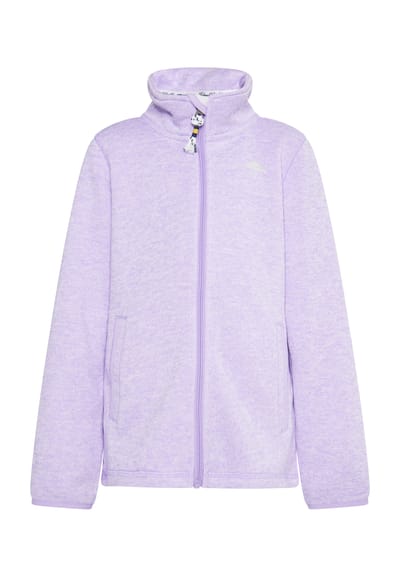 Schmuddelwedda Gebreide fleece jas meisjes (kinderen) licht lavendel melange