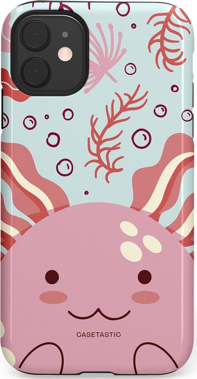 Casetastic Hoesje Geschikt voor Apple iPhone 11 - Stijlvolle Beschermende Duo-layer Case - Axolotl knuffels