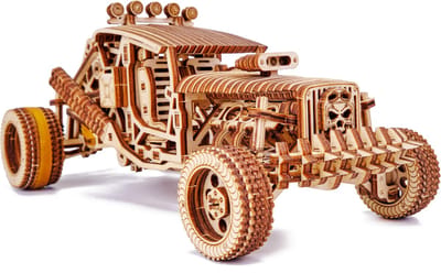 Wood Trick - Modelbouw 3D houten puzzel - Auto Mad Buggy (WDTK002) - 322 stukjes - Geen lijm noch verf nodig!